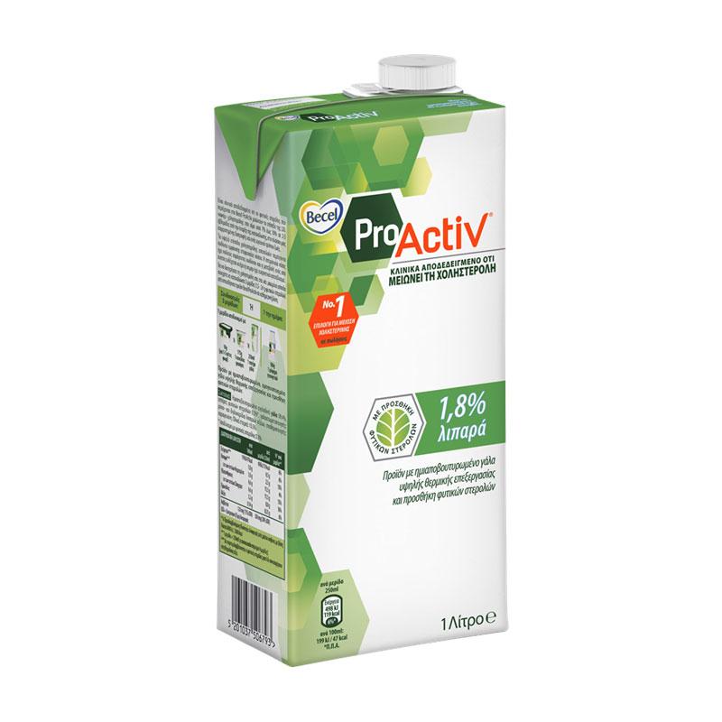 Becel Pro Activ Semi Skimmed Milk 1 8 Fat 1 L
