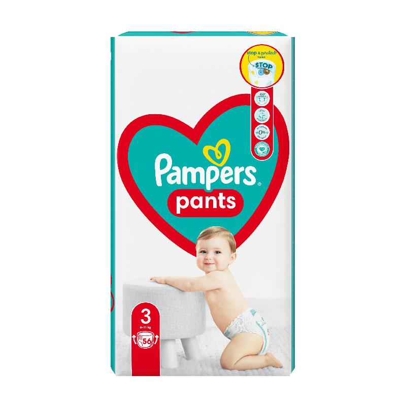 Pampers Baby Dry Pants Nappies Size 3 Midi 6-11 kg - Pack of 26