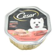 Cesar Πλήρης Υγρή Τροφή για Ενήλικους Σκύλους με Ζουμερό Μοσχάρι 150 g 