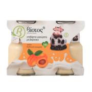 Biotos Bio Επιδόρπιο Γιαουρτιού με Βερίκοκο 2x125 g