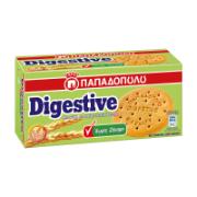 Παπαδοπούλου Digestive Μπισκότα με Αλεύρι Ολικής Άλεσης χωρίς Ζάχαρη 250 g 