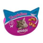 Whiskas Temptations Συμπληρωματική Τροφή για Γάτες με Σολωμό 60g 