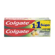 Colgate Herbal White με Φθόριο 75 ml 1+1 Δώρο