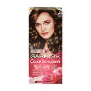 Garnier Color Sensation Μόνιμη Κρέμα Βαφή Φωτεινό Καστανό Ανοιχτό Νο.5.0 112 ml