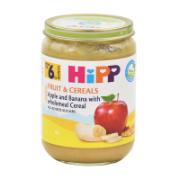 Hipp Βιολογικά Φρούτα με Δημητριακά Ολικής Αλέσεως 6 μηνών+ 190 g 