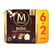 Magnum Magic Μίνι Παγωτά Classic, Almond, White 6+2 Δώρο 480 ml