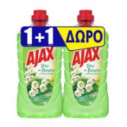 Ajax Λουλούδια της Άνοιξης Υγρό Καθαριστικό Οικιακής Χρήσης 1+1 Δώρο 1 L