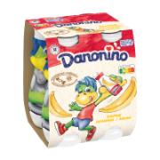 Danonino Επιδόρπιο Γιαουρτιού με Γεύση Μπανάνα 4x100 g 