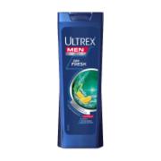 Ultrex Men 24hFresh Σαμπουάν Μαλλιών με Εκχύλισμα Λεμονιού & Μέντας 360 ml