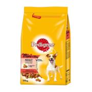 Pedigree Mini Ξηρή τροφή για Σκύλους με Βοδινό & Λαχανικά 1.4 kg 