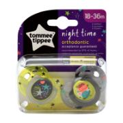 Tommee Tippee Πιπίλα Night Time 18-36 Μηνών 2 Τεμάχια