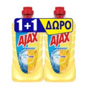 Ajax Boost Υγρό Καθαριστικό Οικιακής Χρήσης με Λεμόνι & Μαγειρική Σόδα 1+1 Δωρεάν 1 L