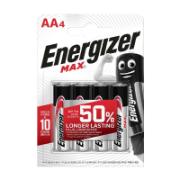 Energizer Max Μπαταρίες ΑΑ4 x4 Τεμάχια