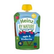 Heinz by Nature Μήλο & Μύρτιλο 4+ Μηνών 100g 