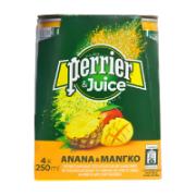 Perrier & Juice Ανανά & Μάνγκο 4x250 ml