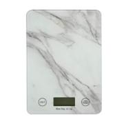Ankor Glass Digital Kitchen Scale White Marble CE 