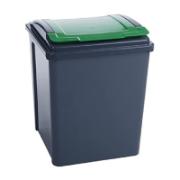Wham Κάδος Ανακύκλωσης με Πράσινο Καπάκι 50 L 