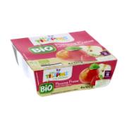 Casino Bio Apple & Strawberry Gluten Free Puree 8+ Months 4x100 g 