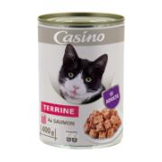 Casino Ολοκληρωμένη Τροφή για Ενήλικους Γάτους Τερίνα Σολομού 400 g