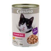 Casino Ολοκληρωμένη Τροφή για Ενήλικους Γάτους Τερίνα Κοτόπουλου 400 g