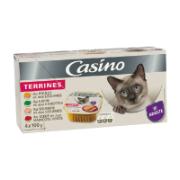 Casino Υγρή Τροφή για Ενήλικες Γάτες Ποικιλία Ψαρικών, Κρεατικών & Λαχανικών 4x100 g