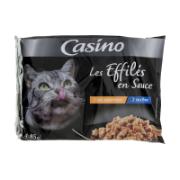 Casino Ολοκληρωμένη Τροφή για Ενήλικες Γάτες Φιλέτα Τόνου & Σολομού σε Σάλτσα 340 g