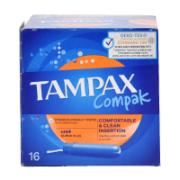 Tampax Compak Ταμπόν Super Plus 16 Τεμάχια