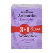 Papoutsanis Aromatics Αρωματικό Σαπούνι Λεβάντα 3+1 Δώρο 4x100 g