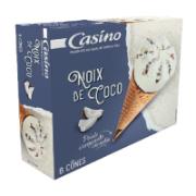 Casino 6 Παγωτά Καρύδας σε Χωνάκι 411 g