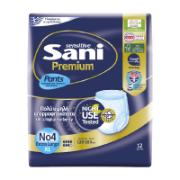 Sani Sensitive Premium Pants Ελαστικό Εσώρουχο Ακράτειας Extra Large No4 12 Τεμάχια CE 