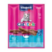 VitakraftΣνακ σε Στίκς για Γάτες με Σολομό 3 Τεμάχια 18 g 