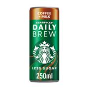 Starbucks Daily Brew Ρόφημα Γάλακτος με Starbucks® Arabica Καφέ 250 ml 