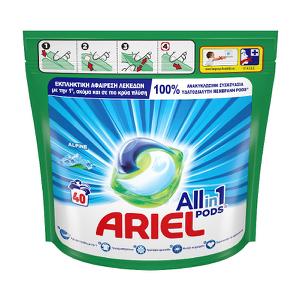 Ariel All in 1 Pods Touch of Lenor, 40 washes x 2