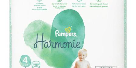 Pampers Harmoni storlek 4 (9-14 kg) - 28 lager : : Babyprodukter