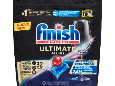 Finish Powerball All Dishwasher Detergent 412.8 Ultimate 32 Capsules in 1 Pieces g