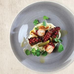 Octopus with Fava Beans