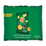Lay's Potato Chips with Salt & Vinegar Flavour  10X45 g