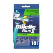 Gillette Blue II Plus Razors 10 Pieces