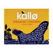 Kallo 6 Organic Chicken Bouillon Cubes 66 g