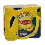 Lipton Zero Sugar Peach Ice Tea 6x330 ml