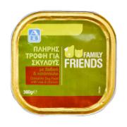 Family Friends Complete Dog Food with Veal & Chicken 300 g  