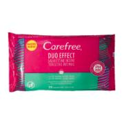 Carefree Duo Effect Intimate Wipes 20 pcs