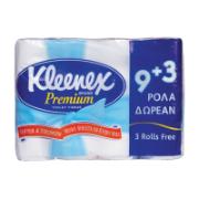 Kleenex Premium Toilet Paper 9+3 Free 12 Rolls