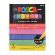 Uni Posca Markers Pastel Colors PC-3M 7 Pieces 