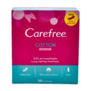 Carefree Cotton Fresh Scent Pantyliners S/M 56 pcs