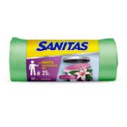 Sanitas Scented Small Garbage Bags For Bathroom 46x56 cm 30 Pieces
