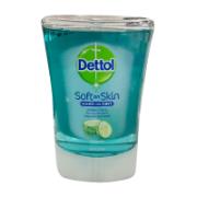 Dettol Soft on Skin Hard on Dirt Antibacterial No Touch Refill Liquid Hand Wash Cucumber 250 ml