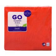 Duni Red Napkins 33x33 2Ply 125 Pieces