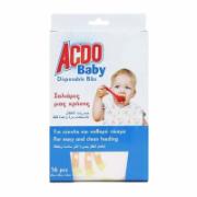 Acdo Baby Disposable Bibs 35x24x5.5 cm 16 Pieces