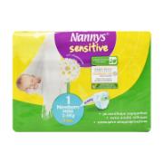 Nannys Sensitive Baby Diapers Newborn Mini Νο1 2-5 kg 28 pcs